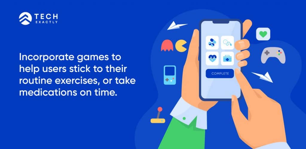 Gamification in medical apps helps to attract and engage users