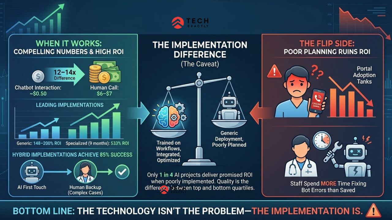 AI Chatbot ROI in Healthcare Does It Actually Pay Off