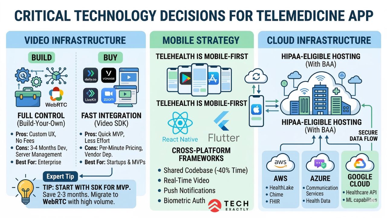 Technology Decisions That Shape Your Telemedicine App